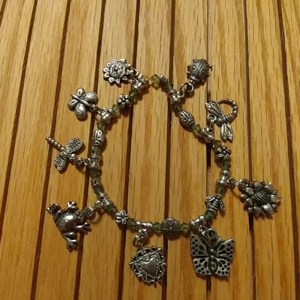 Garden charm bracelet